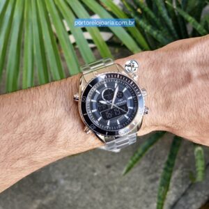Relógio Technos Masculino Ts Digitech Prata YXDAD1431AA/1P