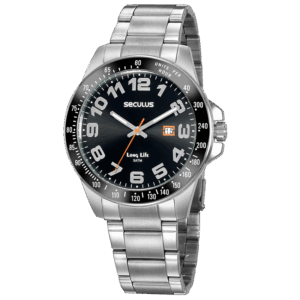 Relógio Seculus Masculino Long Life Aço Calendário Prata 20928G0SVNA2