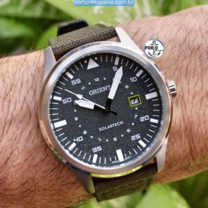 RELÓGIO ORIENT SOLARTECH MASCULINO ANALÓGICO MBSN1004 E1EX PRATA