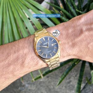 RELÓGIO ORIENT ETERNAL MASCULINO ANALÓGICO MGSS1255 G1KX DOURADO