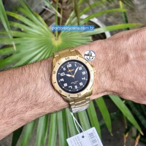 RELÓGIO ORIENT MASCULINO QUARTZ MGSS1105A P2KX DOURADO