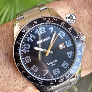Relógio Seculus Masculino Long Life Aço Calendário Prata 20928G0SVNA2