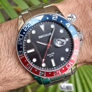 Relógio Masculino Long Life Aço Calendário Prata 44210G0SVNA1