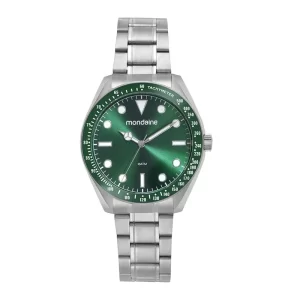 Relógio Mondaine Masculino Aço Visor Metalizado Prata 32735G0MVNA2