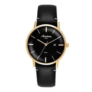 Relógio Mondaine Unissex Clássico Dourado Couro Genuíno Calendário 32888GPMVDC1