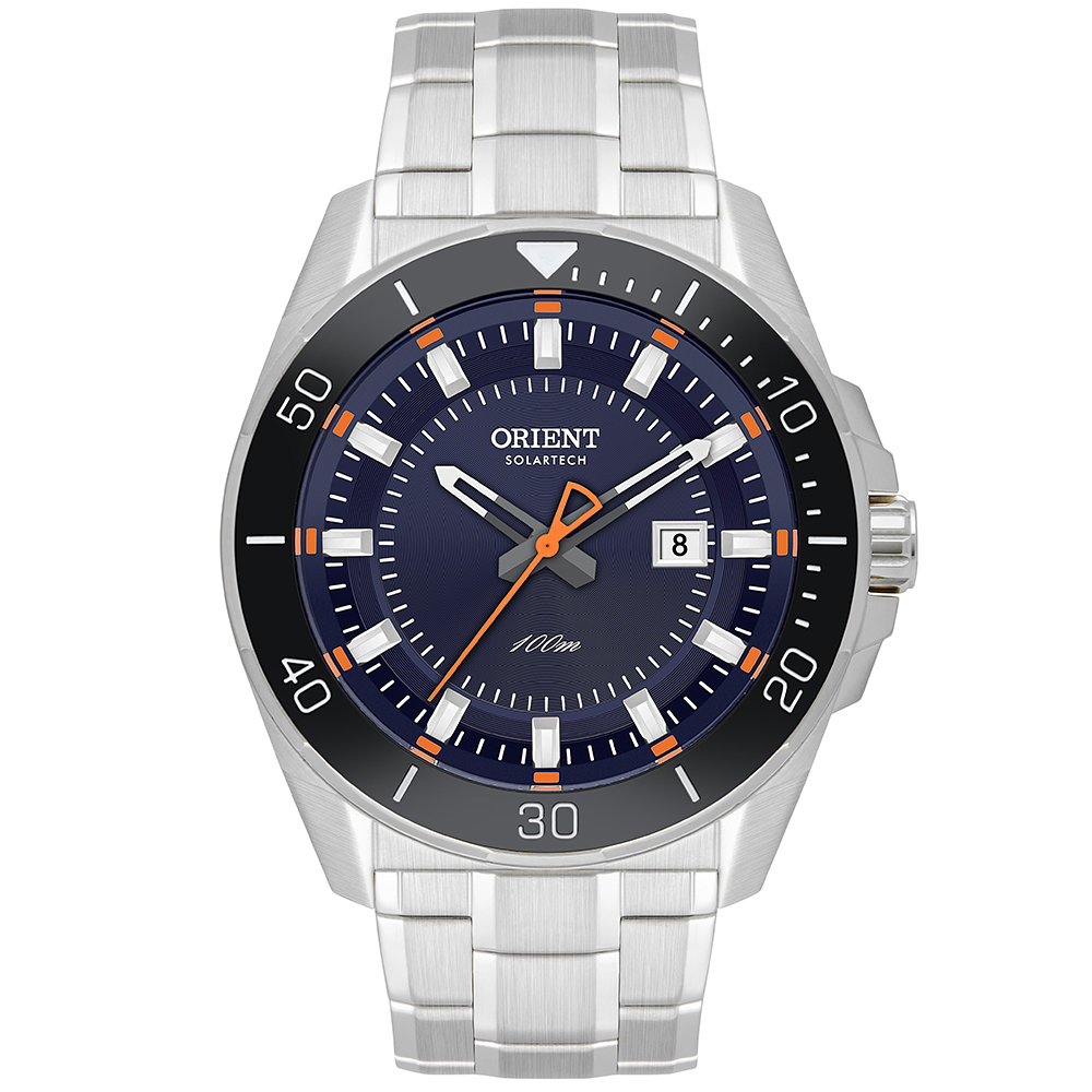 RELÓGIO ORIENT SOLARTECH MASCULINO ANALÓGICO MBSS1498 D1SX PRATA