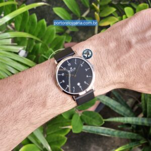 RELOGIO OSLO MASCULINO SLIM OMBSCS9U0001 PRETO