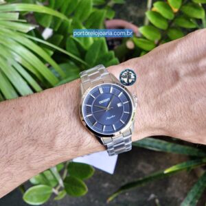 RELÓGIO ORIENT ETERNAL MASCULINO ANALÓGICO MBSS1455 PRATA