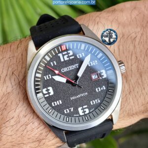 RELÓGIO ORIENT SOLARTECH MASCULINO ANALÓGICO MBSP1040 PRATA