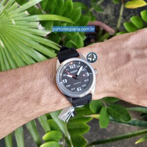 RELÓGIO ORIENT SOLARTECH MASCULINO ANALÓGICO MBSP1040 PRATA