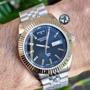 Relógio Technos Masculino Automático Riviera Prata  8205PU/1A