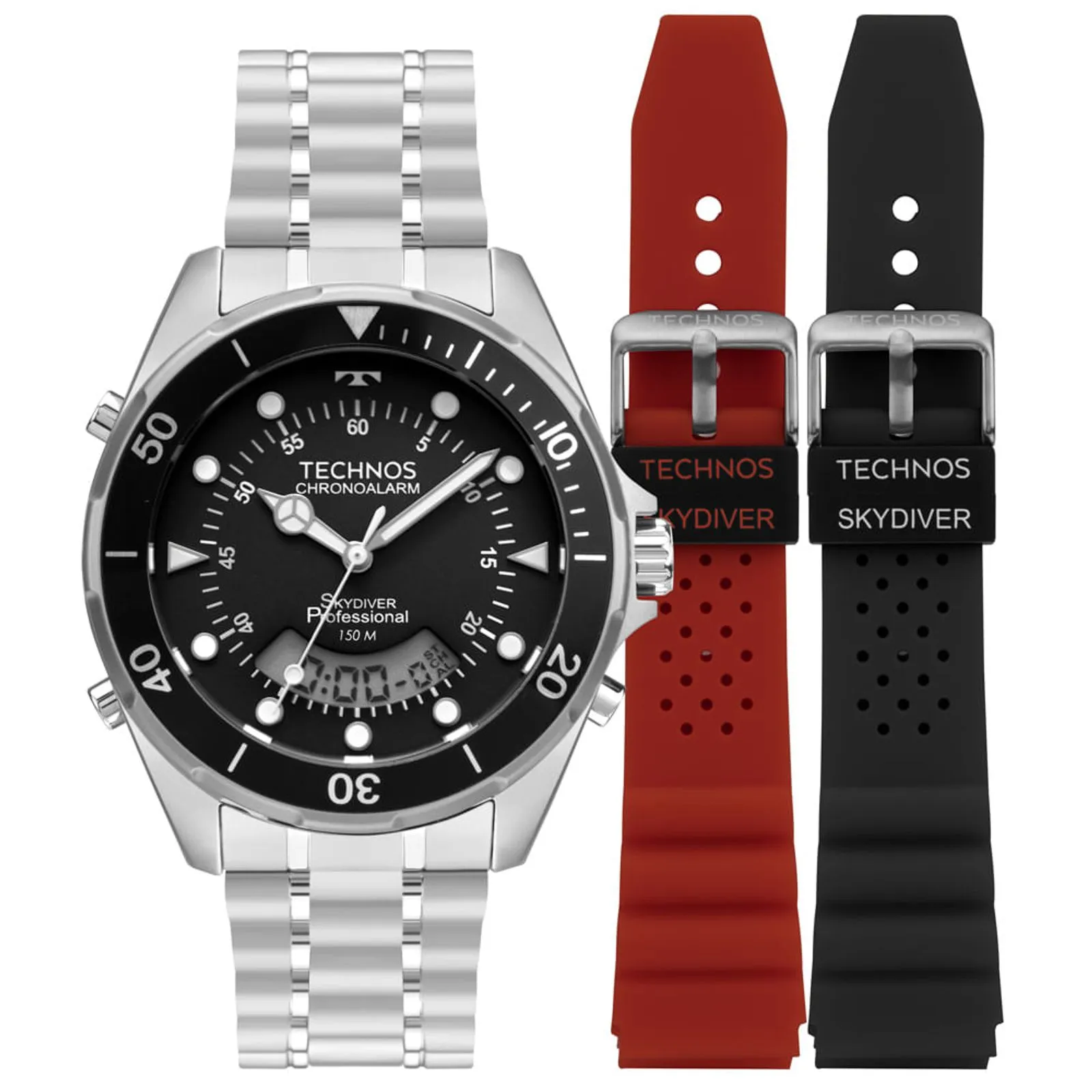 Relógio Technos Masculino Skydiver Prata WT2060AC/T1P - Imagem 2