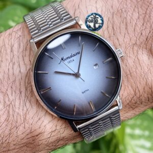 Relógio Masculino Prata Retrô Mostrador Degradê 32888G0MVNA5